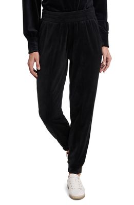 1.STATE Velour Pants in Rich Black