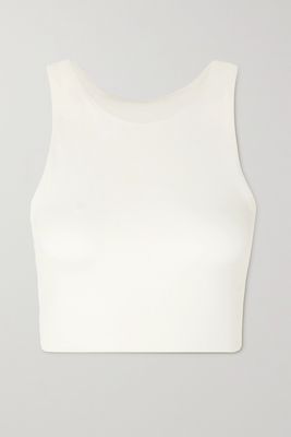 Girlfriend Collective - Dylan Stretch Recycled Sports Bra - Ivory
