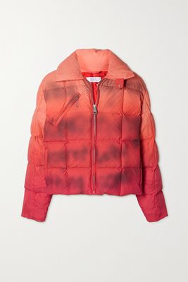 ERL - Printed Shell Down Jacket - Red