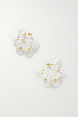 Cult Gaia - Devora Gold-tone Pearl Earrings - White