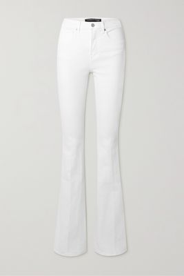 Veronica Beard - Beverly High-rise Flared Jeans - White