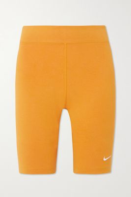 Nike - Sportswear Essentials Stretch Cotton-blend Jersey Shorts - Yellow