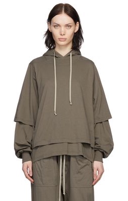 Rick Owens Drkshdw Grey Organic Cotton Hoodie