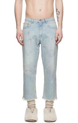 ERL Blue Smudged Jeans