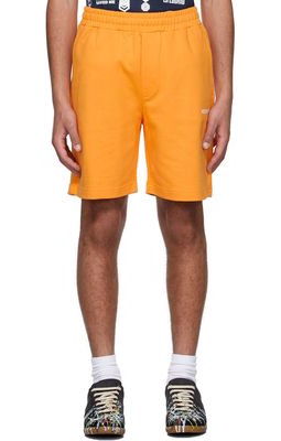 Helmut Lang Orange Cotton Shorts