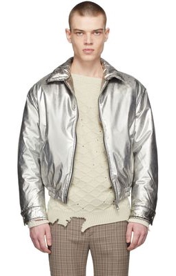 ERL Silver Polyurethane Jacket