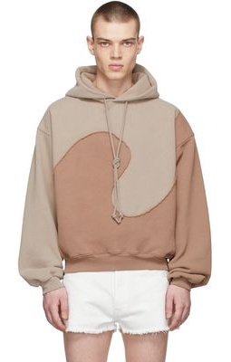ERL Brown Cotton Hoodie