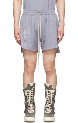 Rick Owens Purple Champion Edition Organic Cotton Shorts