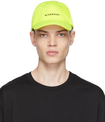 Givenchy Yellow Curved Logo Cap