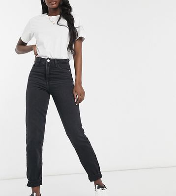 River Island Tall Carrie mom jeans in washed black