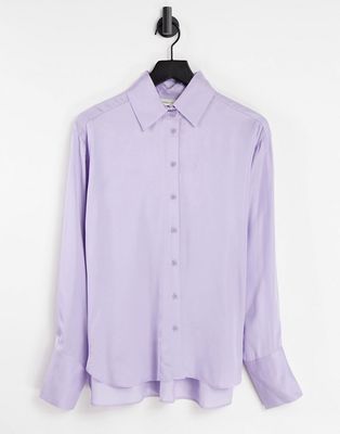 In Wear Pauline silky shirt in lilac-Purple