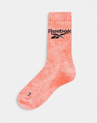 Reebok Summer Retreat socks in semi orange flare
