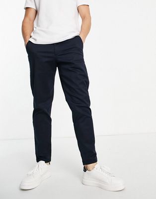 Selected Homme chinos in slim tapered fit in navy