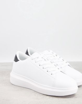 Truffle Collection sneakers in white with black tab