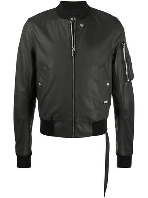 Rick Owens DRKSHDW coated bomber jacket - Black