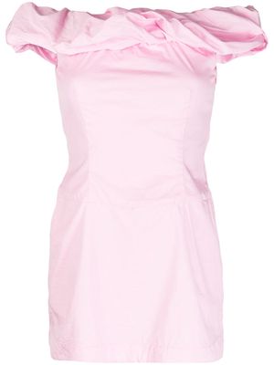 BONDI BORN Montego twist-detail dress - Pink