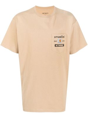 Carhartt WIP logo patch pocket T-shirt - Neutrals