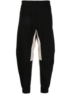 Emporio Armani panelled-design track pants - Black
