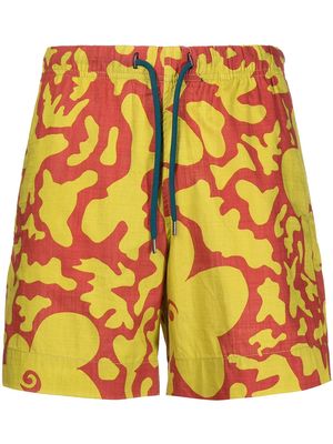 PS Paul Smith all-over graphic print shorts - Yellow