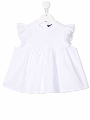 Ralph Lauren Kids ruffle-trimmed blouse - White