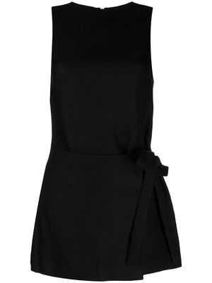 BONDI BORN tie-fastened shift dress - Black