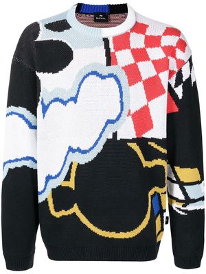 PS Paul Smith Stickers jacquard sweater - Multicolour