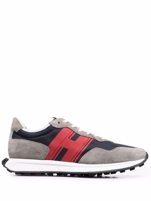 Hogan panelled low-top trainers - Grey