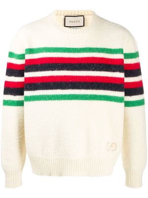 Gucci stripe-detail jumper - Neutrals