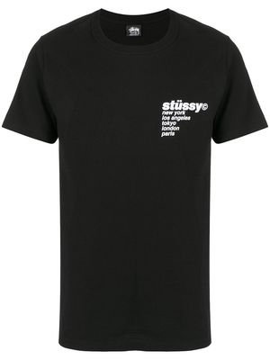 Stussy Strawberry-print short-sleeved T-shirt - Black