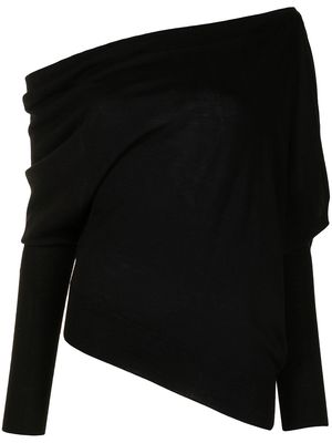 Altuzarra Granger cold-shoulder knitted jumper - Black