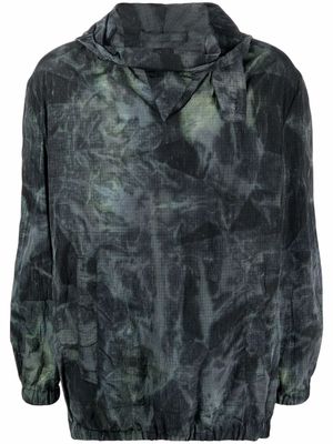 Mackintosh Paris tie-dye smock jacket - Grey