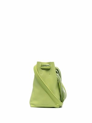 Reike Nen mini fringed calf leather bucket bag - Green