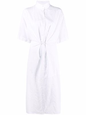 Lemaire short sleeve button-up midi dress - White