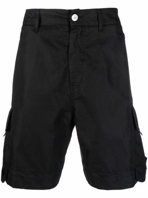 Stone Island Shadow Project mid-rise cargo shorts - Black