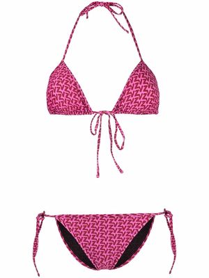 Zadig&Voltaire logo-monogram triangle bikini - Pink