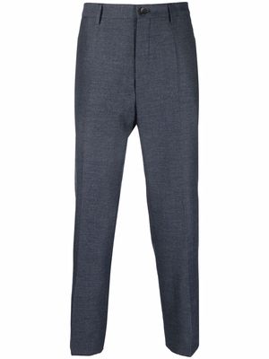 BOSS straight-leg tailored suit trousers - Blue