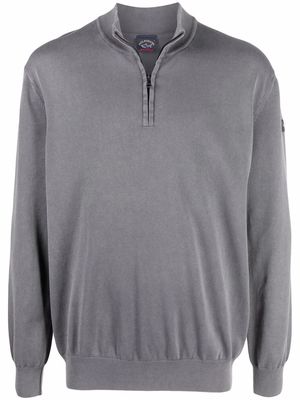 Paul & Shark zip-up pullover jumper - Grey