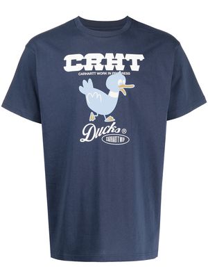 Carhartt WIP duck-print cotton T-shirt - Blue