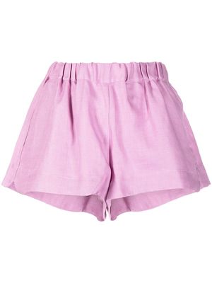 BONDI BORN organic linen Aruba shorts - Pink
