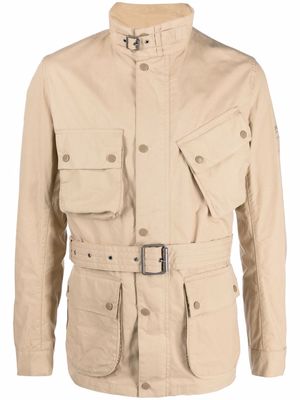 Barbour belted-waist military jacket - Neutrals
