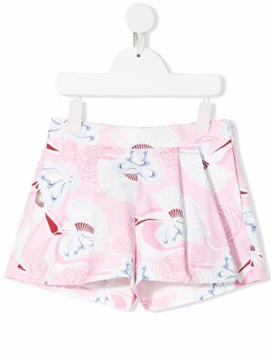 Simonetta floral print shorts - Pink