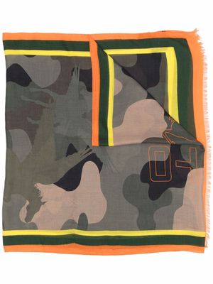 ETRO camouflage-print scarf - Green