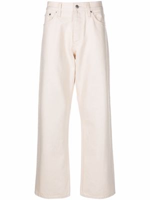 Sunflower five-pocket organic-cotton straight-leg trousers - Neutrals