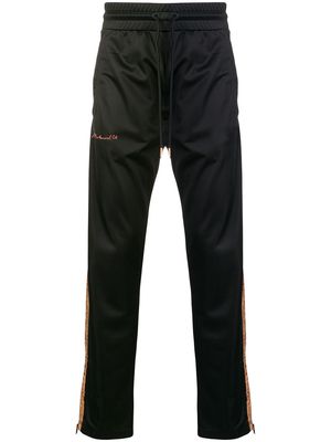 Marcelo Burlon County of Milan x Muhammad Ali side stripe track pants - Black