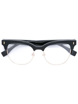 Fendi Eyewear cat eye frame glasses - Black