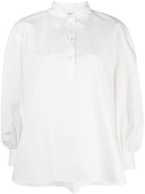 La DoubleJ poet-sleeve poplin blouse - White