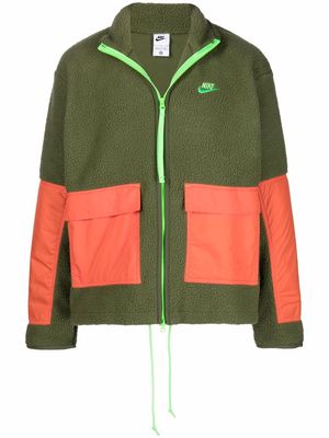 Nike zip-up logo-print jacket - Green