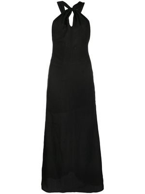 BONDI BORN organic linen maxi dress - Black