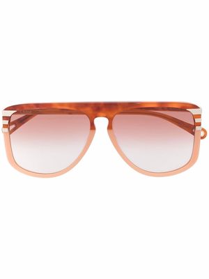 Chloé Eyewear West square tinted sunglasses - Brown