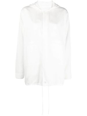 Maison Margiela oversized drawstring hoodie - White
